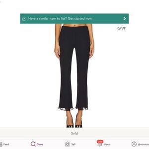 MAJORELLE Black Flare Pants